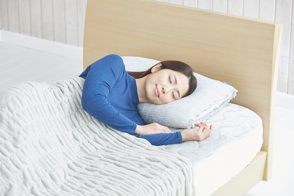 心地よい肌さわりで朝までぐっすり。【千亀利織枕カバー】